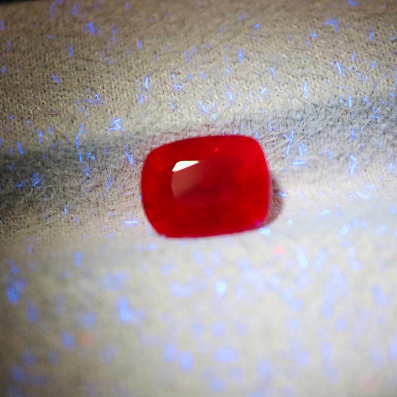 【艾爾莎寶石+】【附證】2.18ct 有夠紅！天然無燒緬甸 紅寶尖晶石Spinel 濃郁艷紅色 火光超強-細節圖5