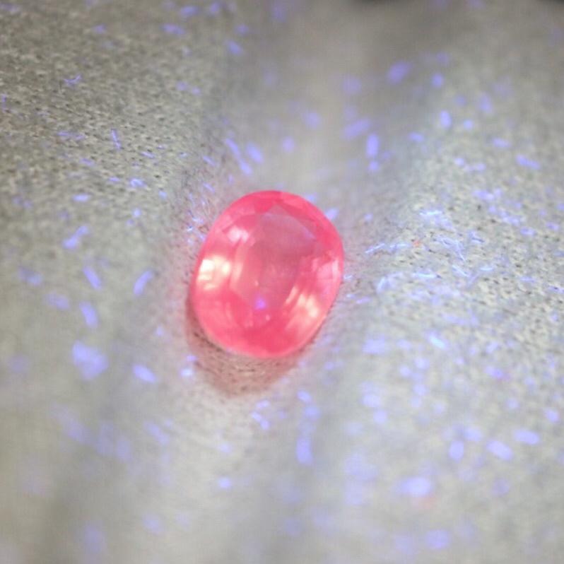 【艾爾莎寶石+】【附證】1.35ct 天然無燒 坦尚尼亞尖晶石Spinel 濃郁櫻花粉 火光超強淨度高-細節圖4