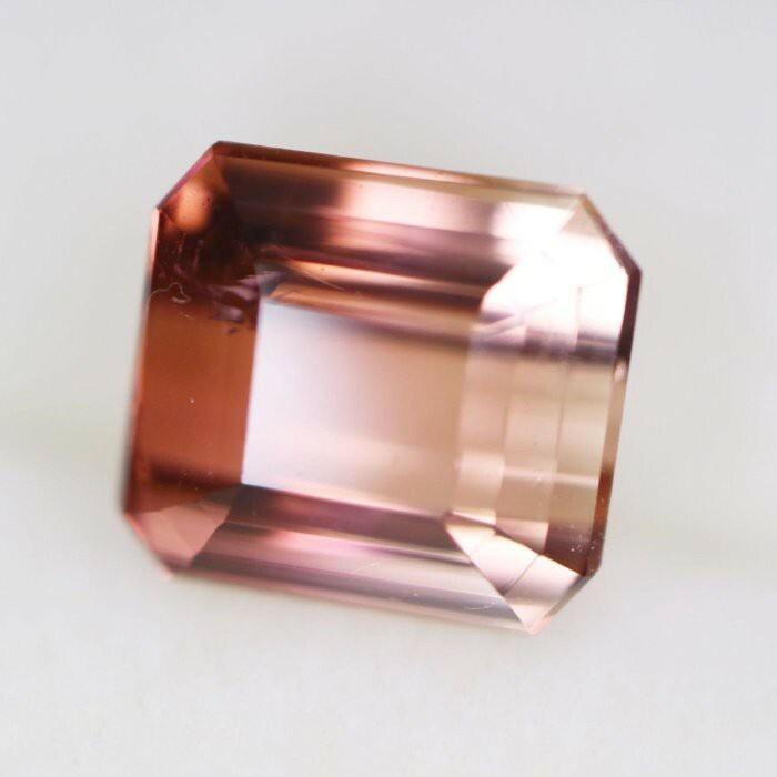 【艾爾莎寶石+】2.83ct 淨度超高！漸層粉橘紅色！天然無燒雙色碧璽 Bi-color Tourmaline-細節圖3