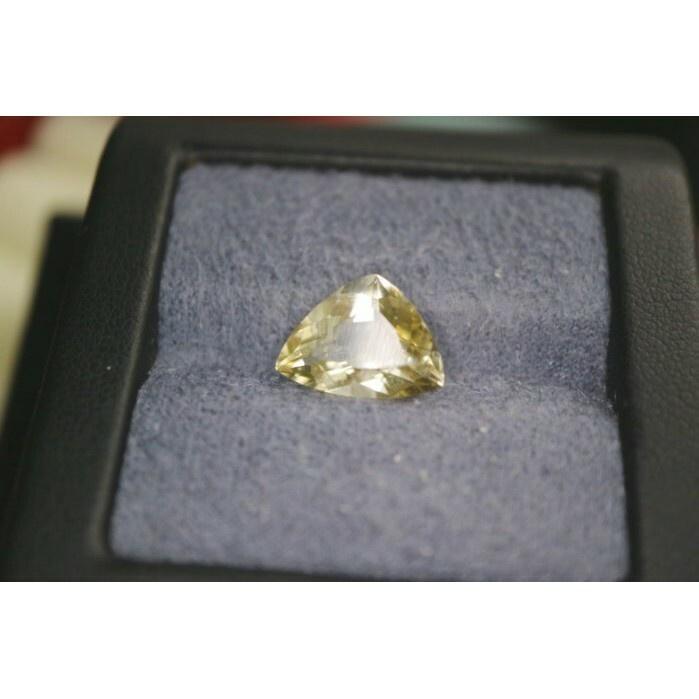 【艾爾莎寶石+】3.03ct 黃金三角形！天然無燒黃金綠柱石 Golden Beryl 罕見切割-細節圖2