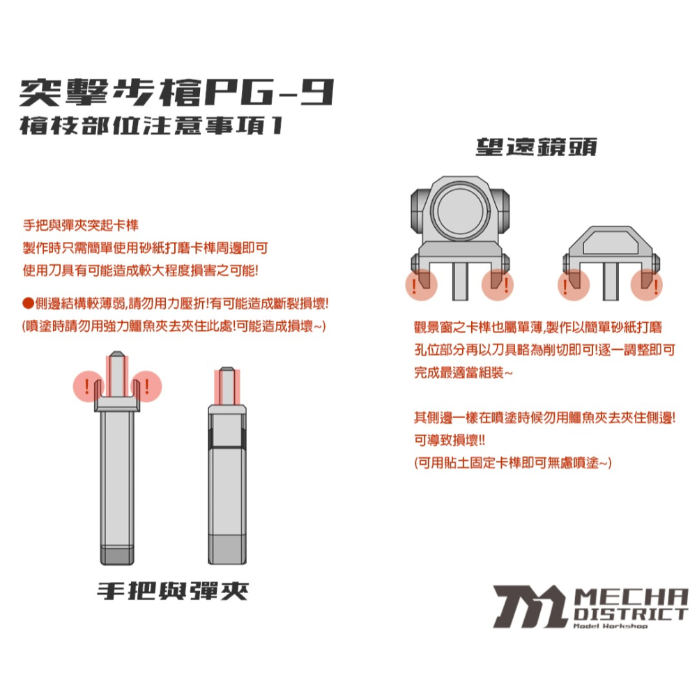 MechaDistrict 突擊步槍PG-9 1/12機娘用改套-細節圖6