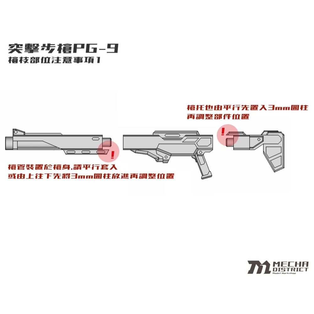 MechaDistrict M2狙擊槍 1/12機娘用改套-細節圖7