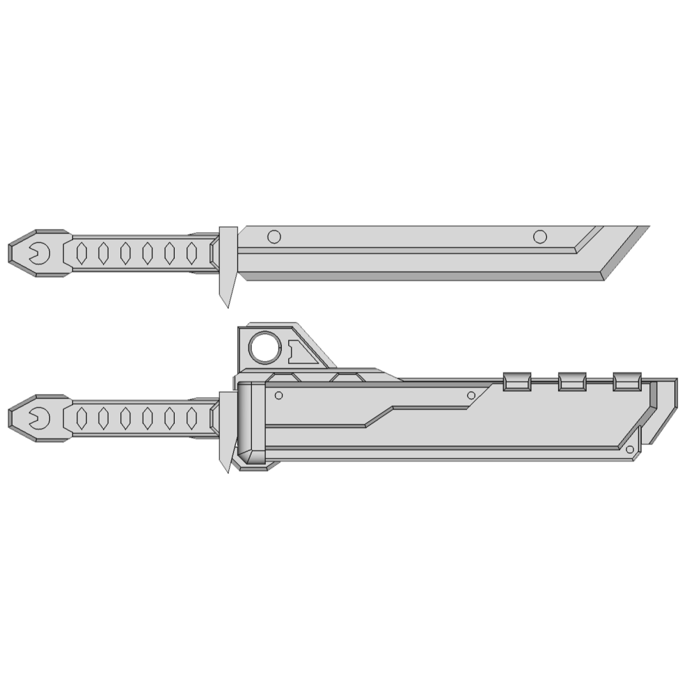 MechaDistrict 戰術雙刃 Tactical knives 1/12機娘用改套-細節圖6
