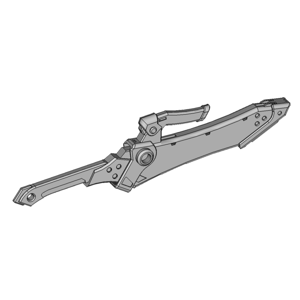 MechaDistrict 狂息鋒刃：紅煉型 1/12機娘用改套-細節圖5