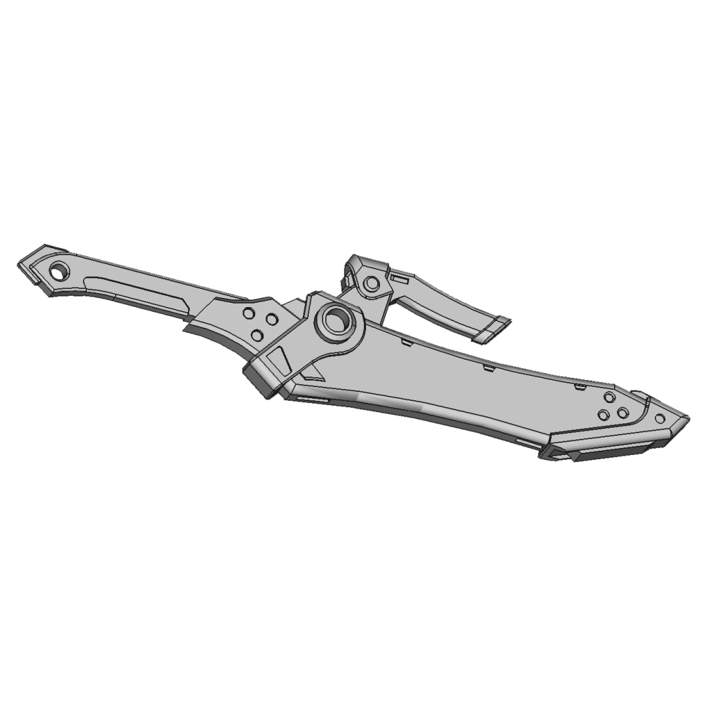 MechaDistrict 狂息鋒刃：紅煉型 1/12機娘用改套-細節圖6