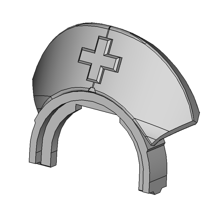 MechaDistrict BD頭環 護士帽一般版 1/12機娘用改套-細節圖4