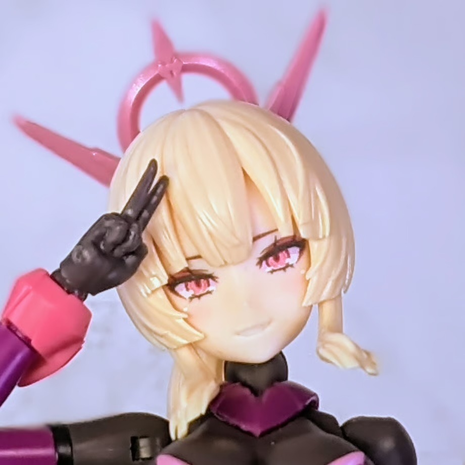 [預購][Suvenia] 皇巫 アマテラス 日蝕 フェイスパーツセット-細節圖3