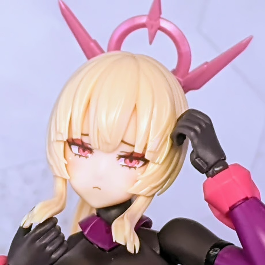 [預購][Suvenia] 皇巫 アマテラス 日蝕 フェイスパーツセット-細節圖5