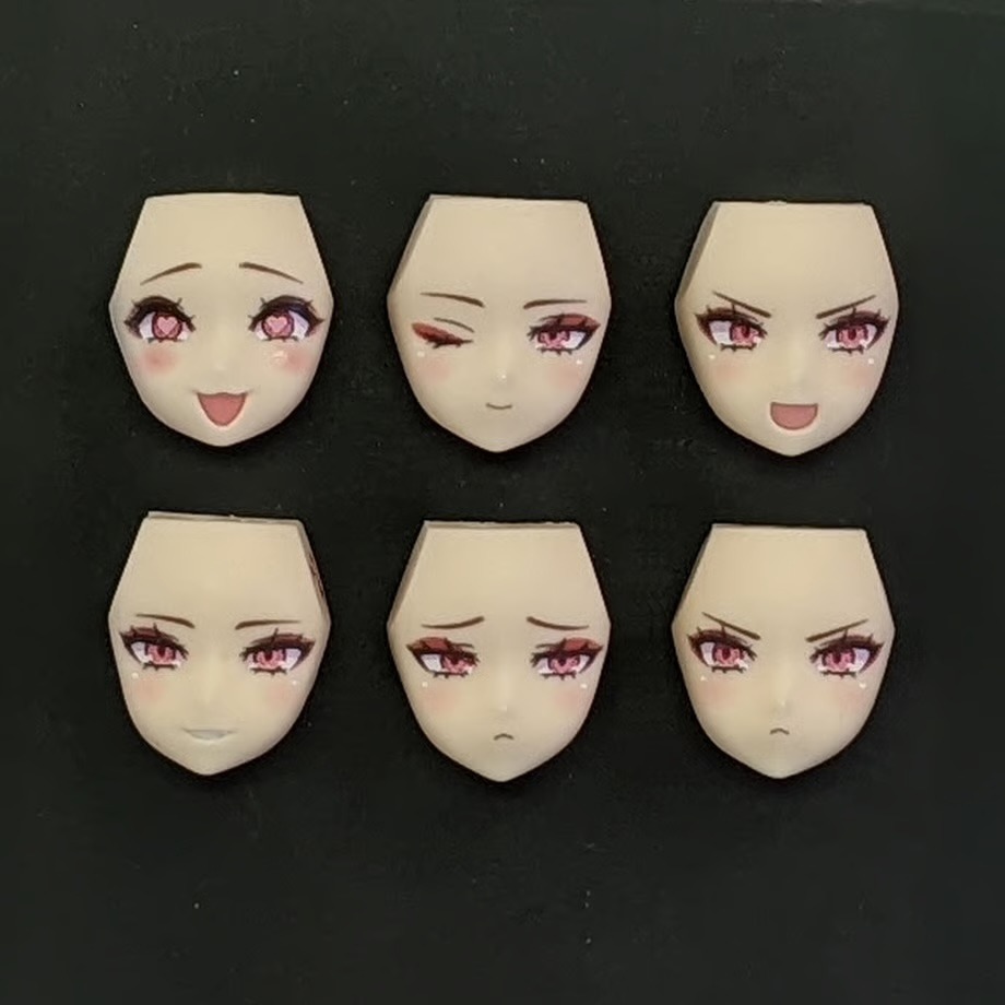 [預購][Suvenia] 皇巫 アマテラス 日蝕 フェイスパーツセット-細節圖8