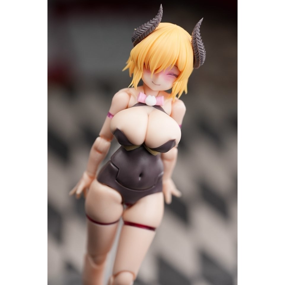 [Muscuto]MFK-24 預塗裝面雕組 PuniMofu黑貓配色-細節圖9