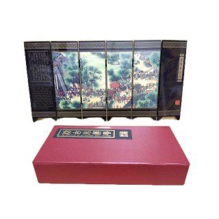 便宜出售 2入漆器小屏風 《清明上河圖》+《八駿圖》-細節圖2