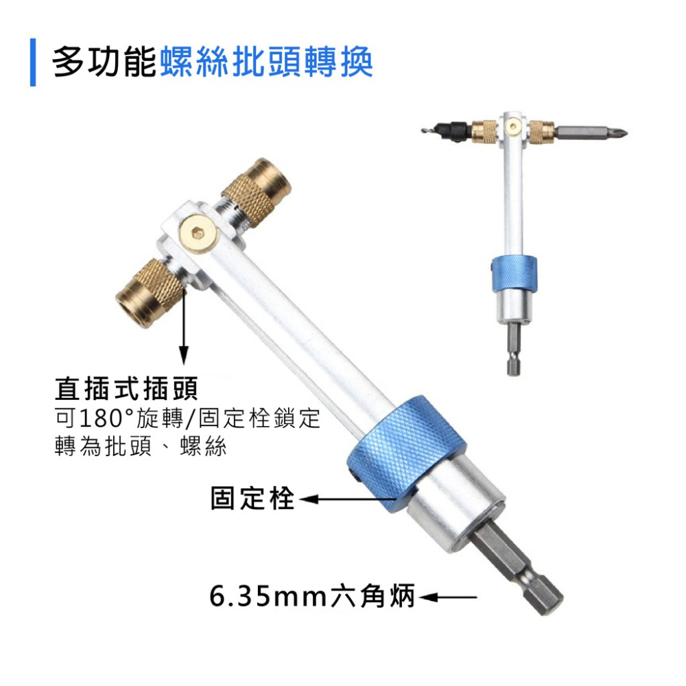 20件高速鋼雙頭鑽 轉換器 D20 蓋斯工具 白鋼組 鑽孔 鎖螺絲 沉頭鑽 鑽頭 內六角扳手 批頭轉換 快速轉換工具-細節圖7