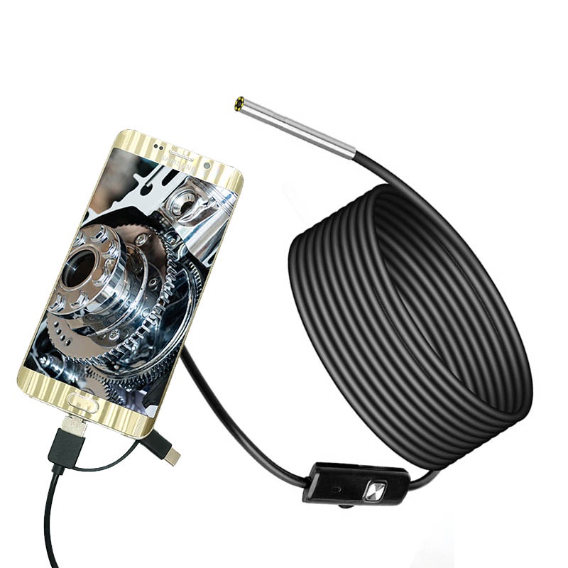 三合一手機內視鏡 EEP139 蓋斯工具 3.9mm超細鏡頭 1米 手機防水內窺鏡 手機延伸鏡頭 USB TYPE-C-細節圖2