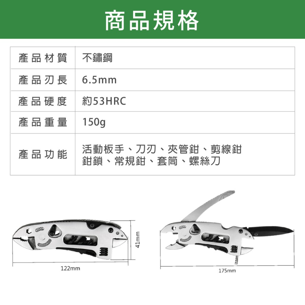 八合一折疊工具鉗 MFW 蓋斯工具 多功能鉗 隨身鉗 摺疊鉗 多功能工具 戶外工具 組合工具鉗 摺疊刀 登山 迷你工具鉗-細節圖4