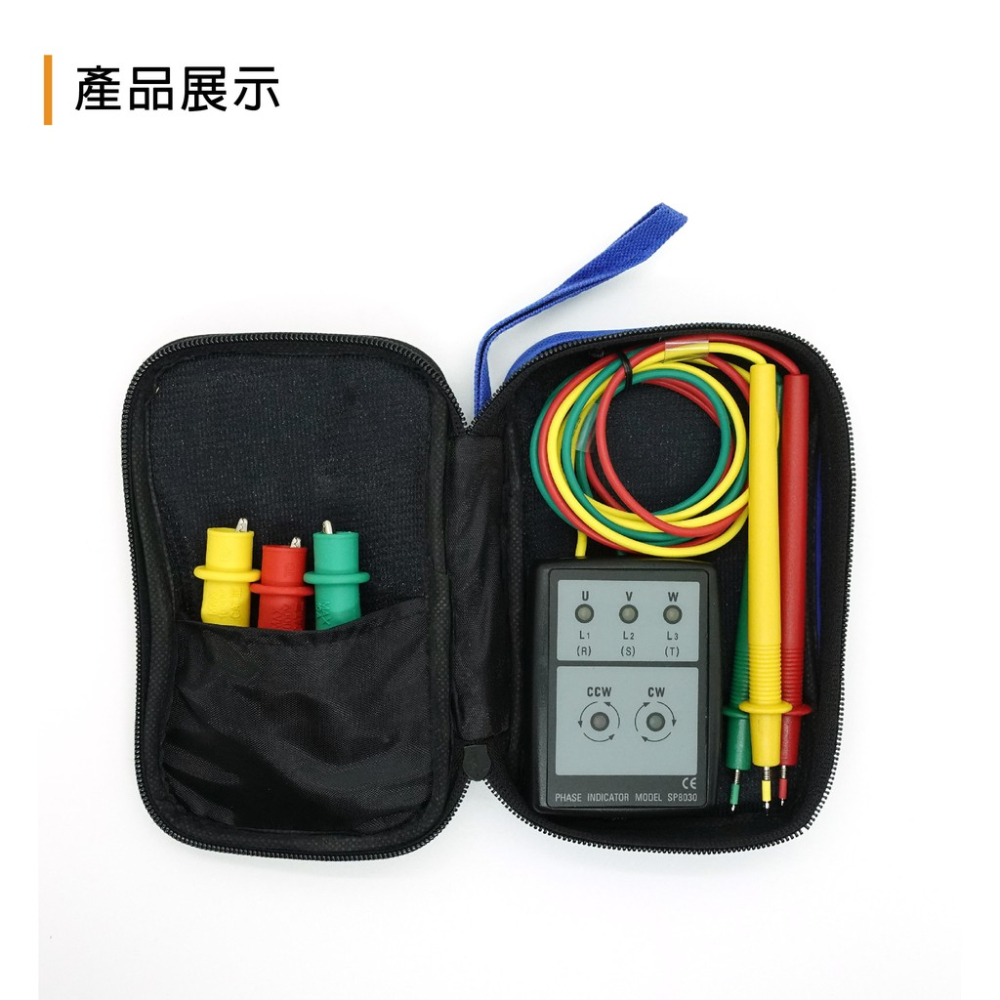 相序表 WH8030 蓋斯工具 相序計 相序器 三相電壓 相位指示器 LED燈快速指示 蜂鳴器 三相相序 600V-細節圖3