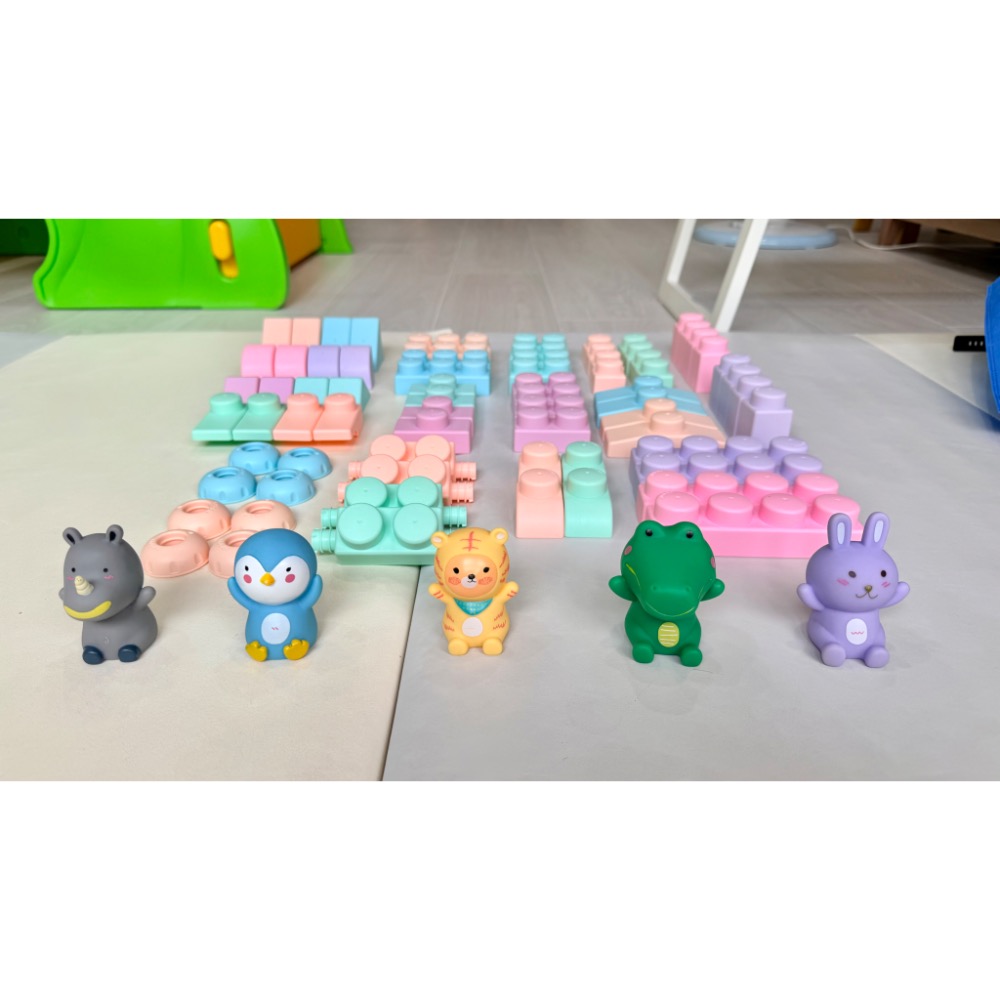 MOOMU馬卡龍香草軟積木  72pcs/組-細節圖3