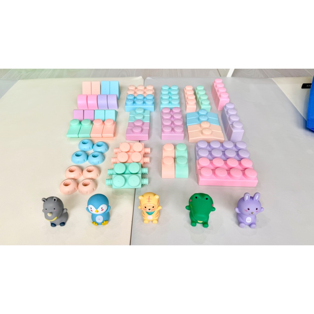 MOOMU馬卡龍香草軟積木  72pcs/組-細節圖4