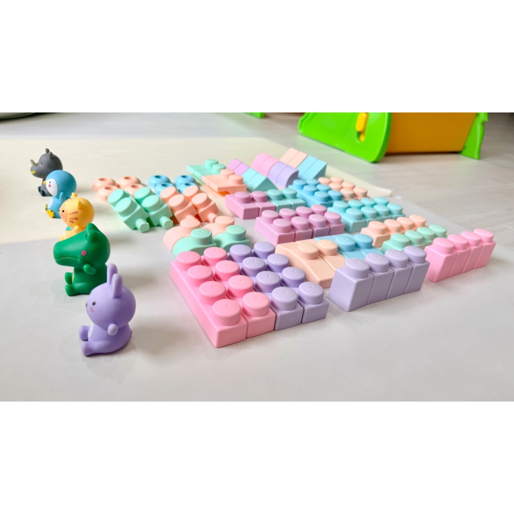 MOOMU馬卡龍香草軟積木  72pcs/組-細節圖5