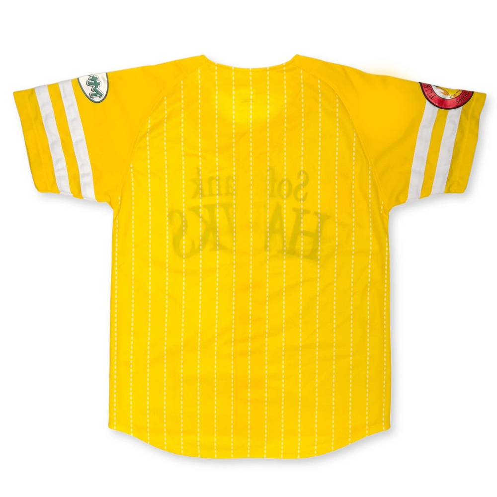日本職棒 NPB 軟銀鷹 2015 鷹之祭典 熱男 應援球衣 黃色 S、L (罩衫 棒球 壘球 棒壘)-細節圖7