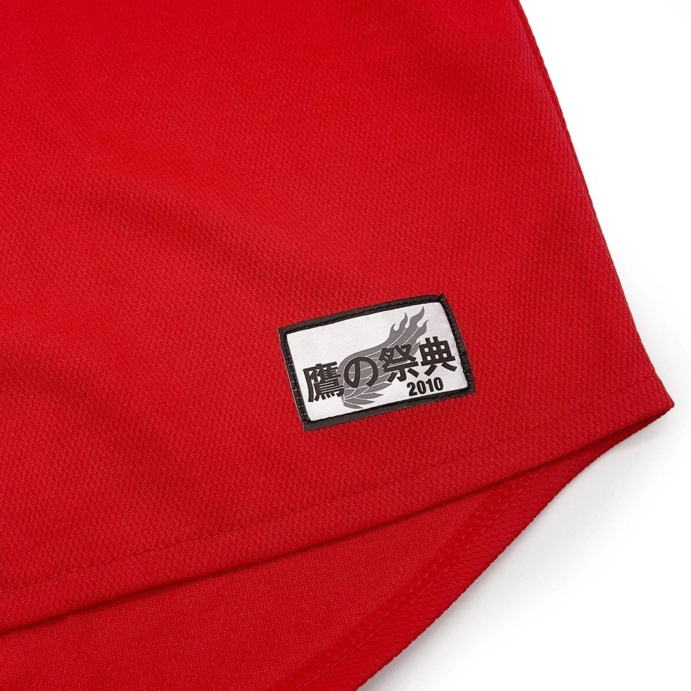 日本職棒 NPB 軟銀鷹 2010 鷹之祭典 電繡臂章 應援球衣 紅色 S、L (罩衫 棒球 壘球 棒壘 刺繡)-細節圖7