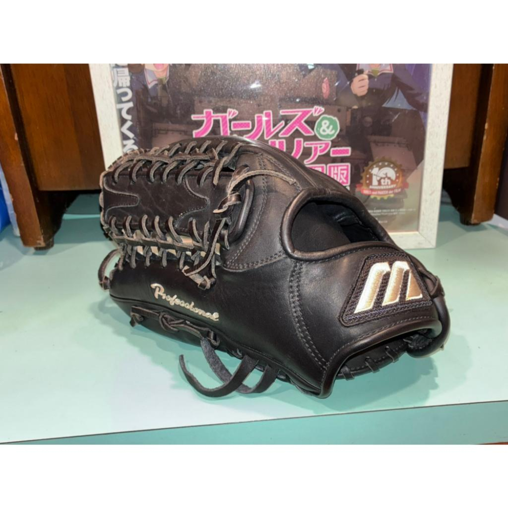 大M白金標 Mizuno 鈴木一朗型 反手 外野手套 Buw League (左投 棒球 壘球 棒壘 美津濃 牛舌檔)-細節圖3