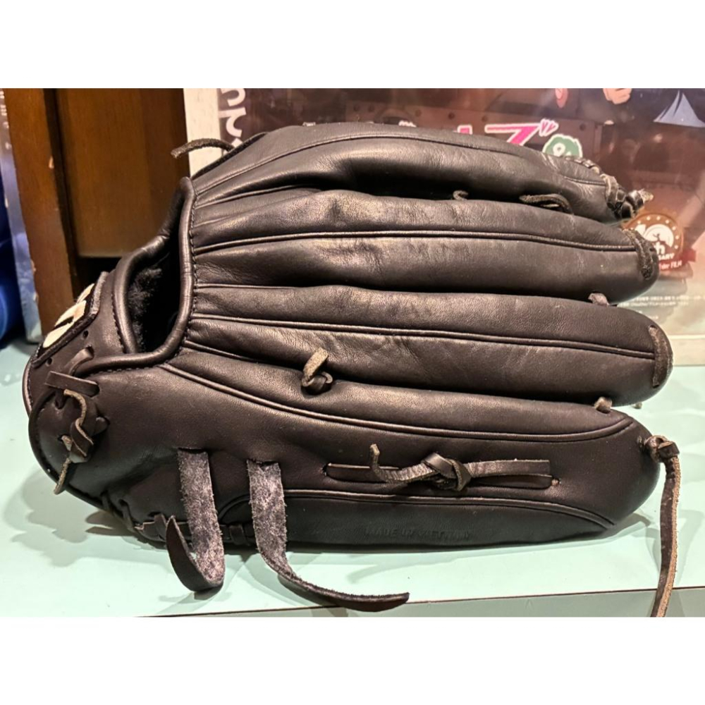 大M白金標 Mizuno 鈴木一朗型 反手 外野手套 Buw League (左投 棒球 壘球 棒壘 美津濃 牛舌檔)-細節圖6