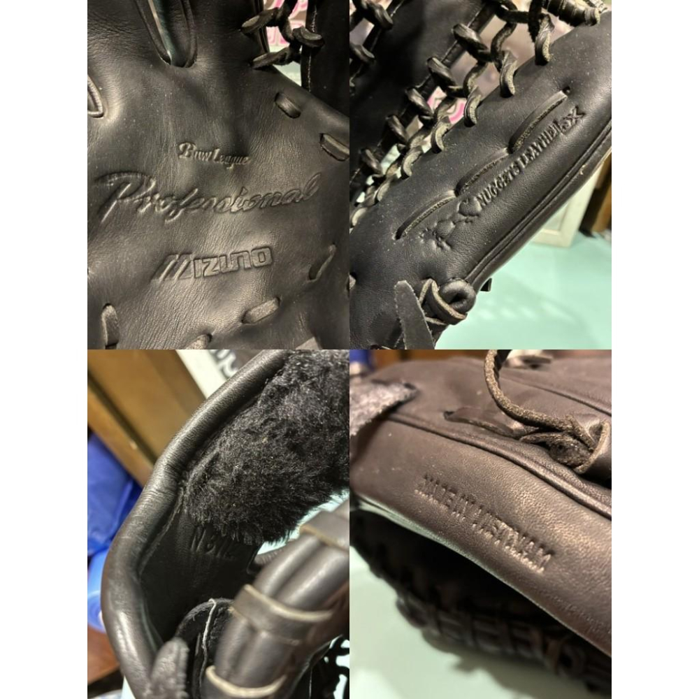 大M白金標 Mizuno 鈴木一朗型 反手 外野手套 Buw League (左投 棒球 壘球 棒壘 美津濃 牛舌檔)-細節圖9
