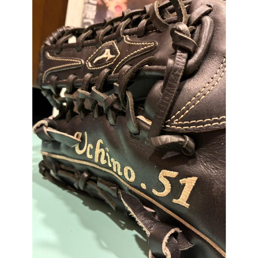Mizuno pro 小火鳥 白金標 ORDER訂製 鈴木一朗 反手 外野手套 耕作鋼印(左投 棒球 壘球 棒壘 美津濃-細節圖5