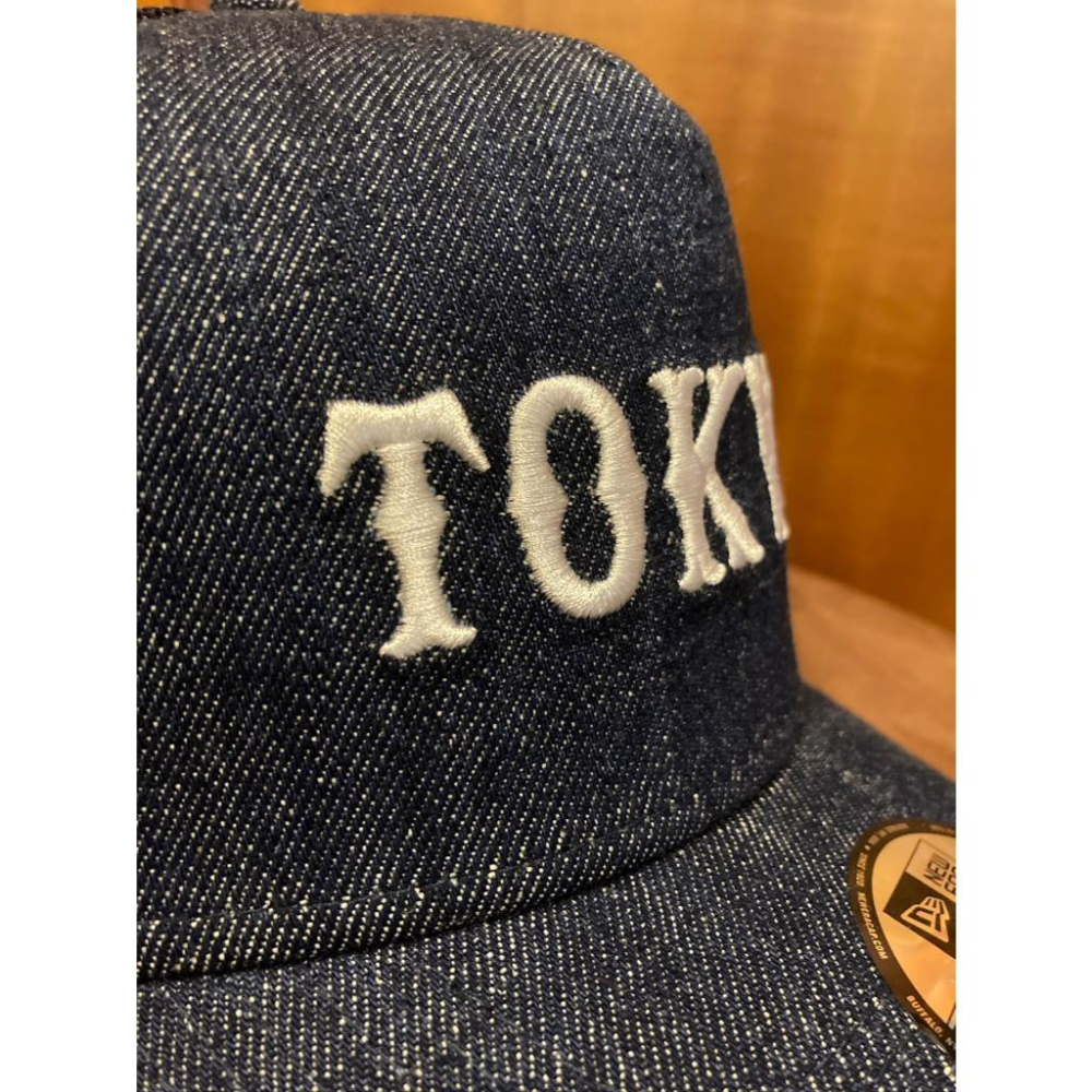new era 日本職棒 讀賣巨人 刺繡 青少年 牛仔風 9FORTY 棒球帽 55cm(棒球 NPB 棒壘 帽子 巨人-細節圖2