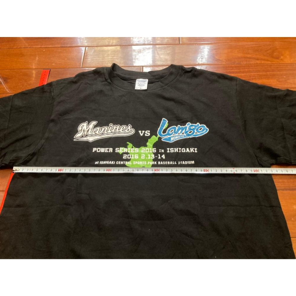 Lamigo桃猿 & 羅德海洋 2016 亞洲門戶交流賽 紀念上衣 L (球衣 千葉 NPB 棒球 棒壘 短T 日本職棒-細節圖6