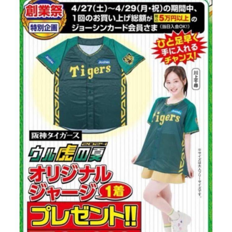 MIZUNO 日本職棒 阪神虎 2024 虎之夏 綠色 主題球衣 L(罩衫 日職 NPB 棒球 壘球 棒壘 應援 美津濃-細節圖4