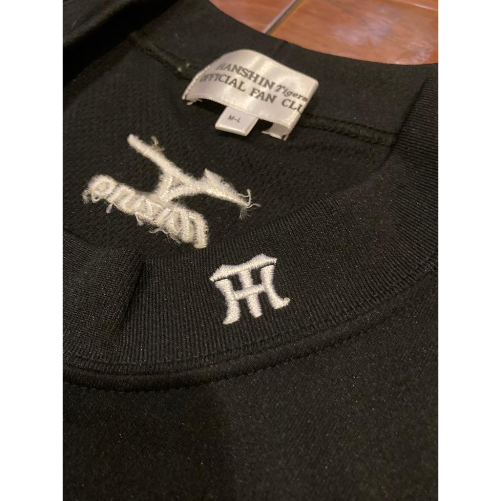 Mizuno 阪神虎 刺繡 排汗高領 短T/內搭衣/練習衣 L(電繡 職棒 日本 NPB 棒球 壘球 棒壘 運動 緊身衣-細節圖3