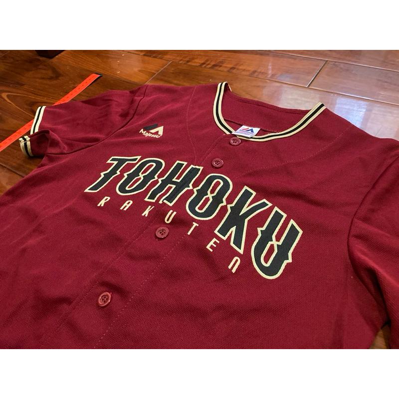 日本職棒 東北樂天金鷲 2017 FANS＇ 球迷日 酒紅色 應援球衣 M (罩衫 金鶯 日職 NPB 棒球 棒壘)-細節圖3