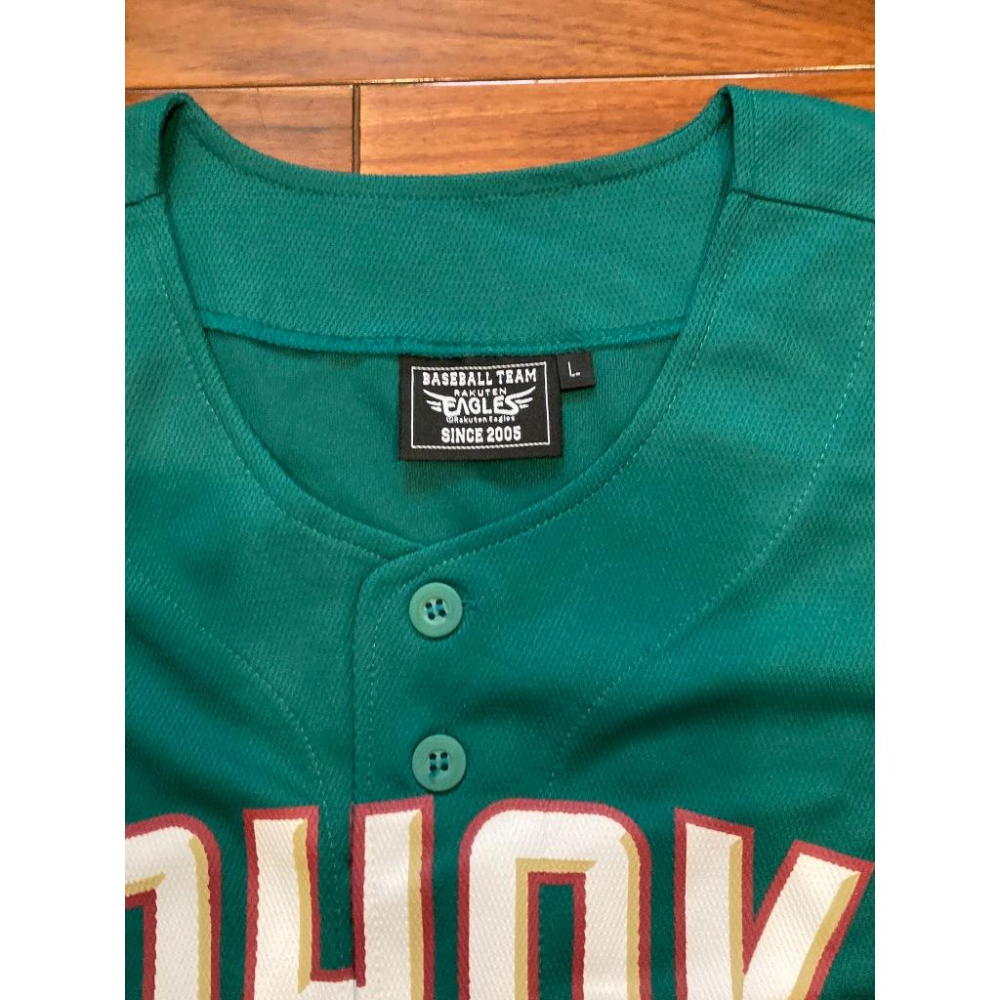 日本職棒 東北樂天金鷲 2013 東北綠 TOHOKU Green 應援球衣 M、L (罩衫 日職 NPB 棒球 棒壘)-細節圖5