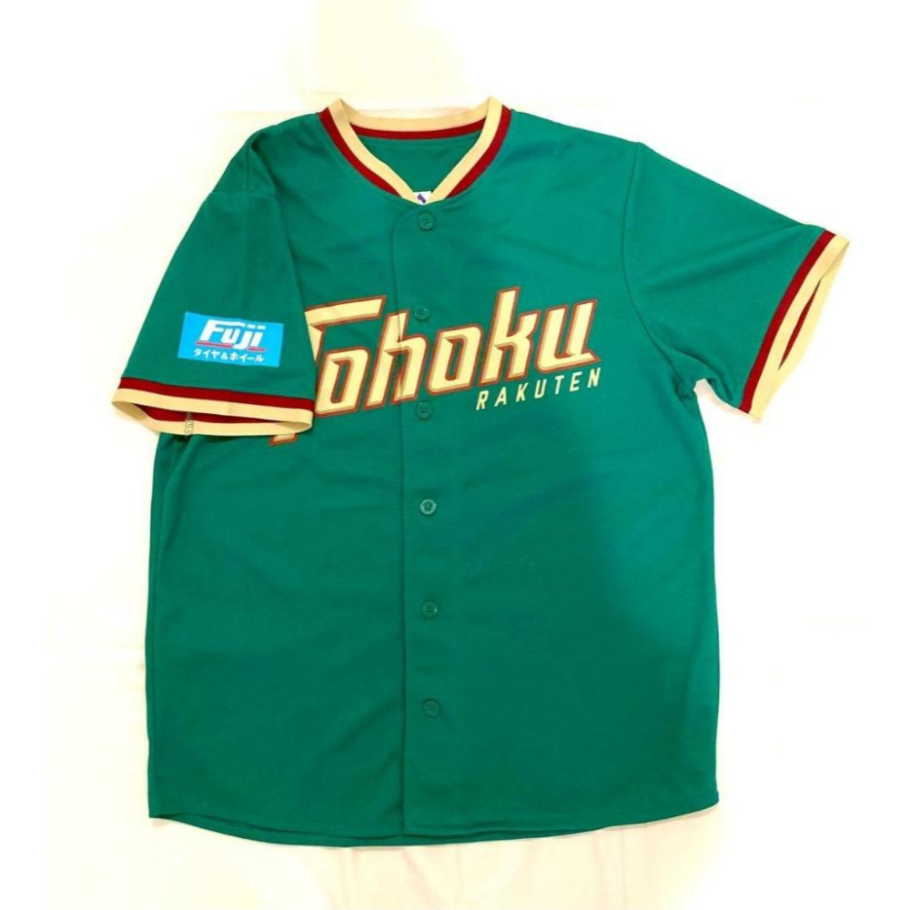 日本職棒 東北樂天金鷲 2015 東北綠 TOHOKU Green 應援球衣 M、L (罩衫 NPB 棒球 台鋼雄鷹)-細節圖4