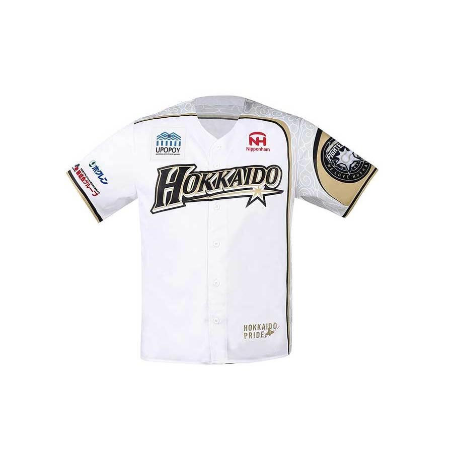 日本職棒 火腿鬥士 2020 我愛北海道 白色 應援球衣 L(罩衫 日職 NPB 北海道 棒球 壘球 棒壘 王柏融)-細節圖3