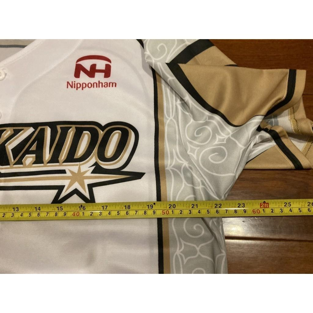 日本職棒 火腿鬥士 2020 我愛北海道 白色 應援球衣 L(罩衫 日職 NPB 北海道 棒球 壘球 棒壘 王柏融)-細節圖5