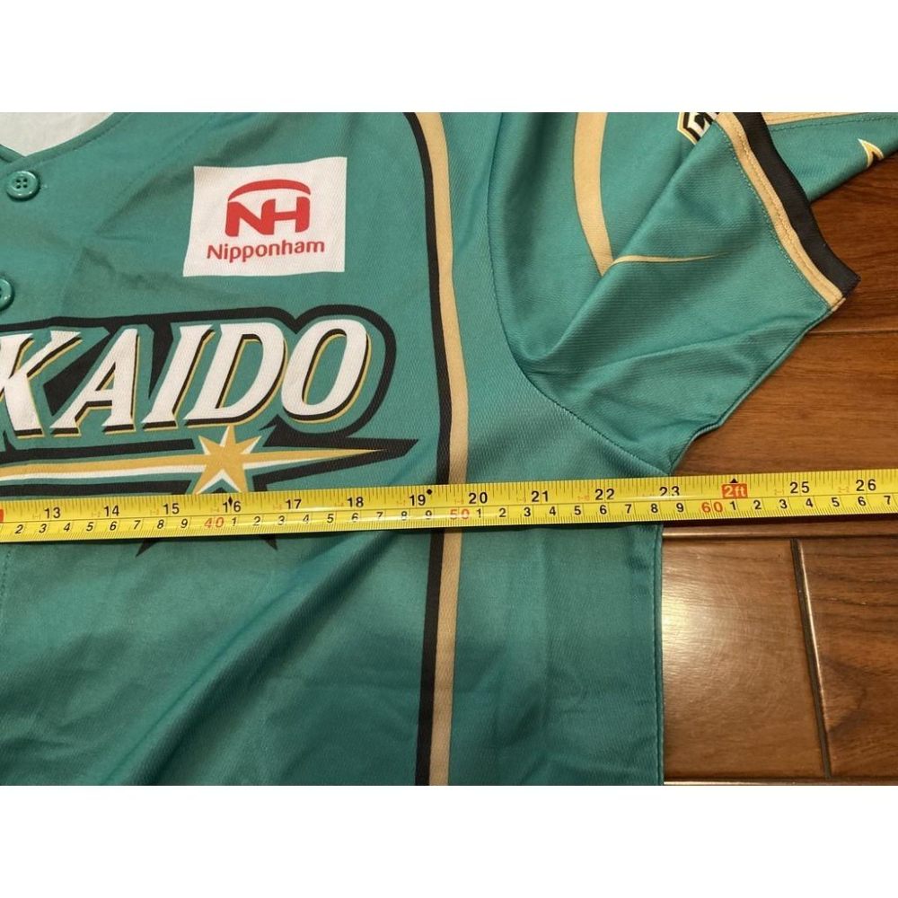 日本職棒 火腿鬥士 2019 我愛北海道 綠 應援球衣 L (罩衫 日職 NPB 北海道 棒球 壘球 棒壘)-細節圖9