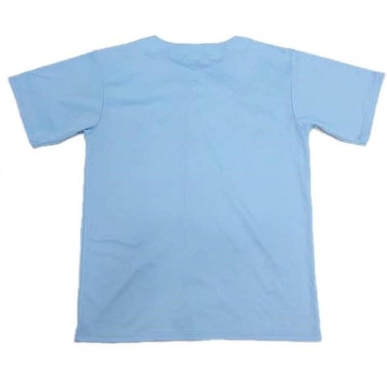 UA 日本職棒 讀賣巨人 水藍色 復古日 應援球衣 M(罩衫 球迷 日職 NPB 棒球 壘球 棒壘 藍灰 天藍 巨人-細節圖2