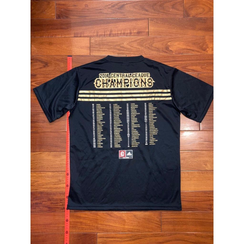 adidas 日本職棒 讀賣巨人 2014央聯優勝紀念 排汗短T (練習衣 應援 NPB 棒球 愛迪達 冠軍 上衣 巨人-細節圖3
