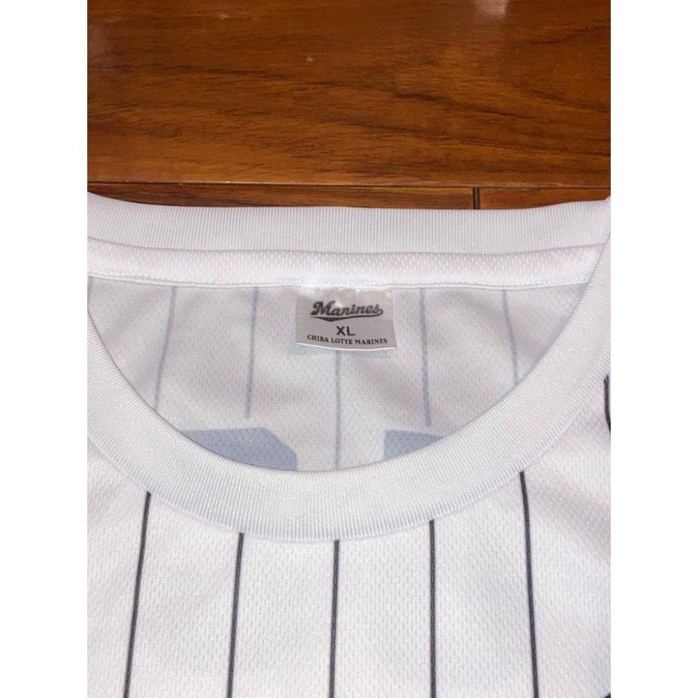 日本職棒 千葉羅德海洋 井口資仁 排汗練習衣/上衣 XL (球衣 日職 NPB 棒球 棒壘 T恤 運動 短T)-細節圖5