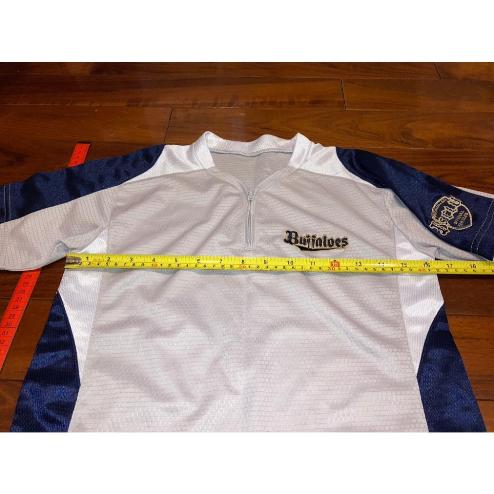 小尺寸140 日本職棒 歐力士猛牛 電繡 半拉鍊式 排汗練習衣 (球衣 NPB 棒球 壘球 棒壘 運動 短T 上衣 刺繡-細節圖6