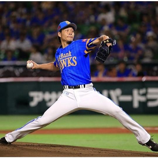 日本職棒 軟銀鷹 2016 鷹之祭典 藍色 應援球衣 S、L (罩衫 日職 NPB 棒球 壘球 棒壘 條紋 武田翔太)-細節圖2