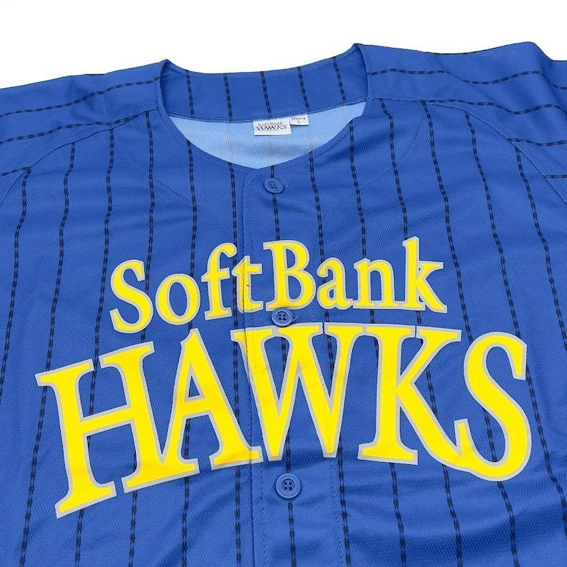 日本職棒 軟銀鷹 2016 鷹之祭典 藍色 應援球衣 S、L (罩衫 日職 NPB 棒球 壘球 棒壘 條紋 武田翔太)-細節圖5