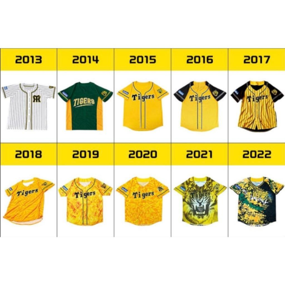 均一價250！阪神虎 ウル虎の夏 歷代 配布球衣 -日本職棒 NPB 2013至今 黃色 (罩衫 棒球 棒壘 虎之夏)-細節圖3