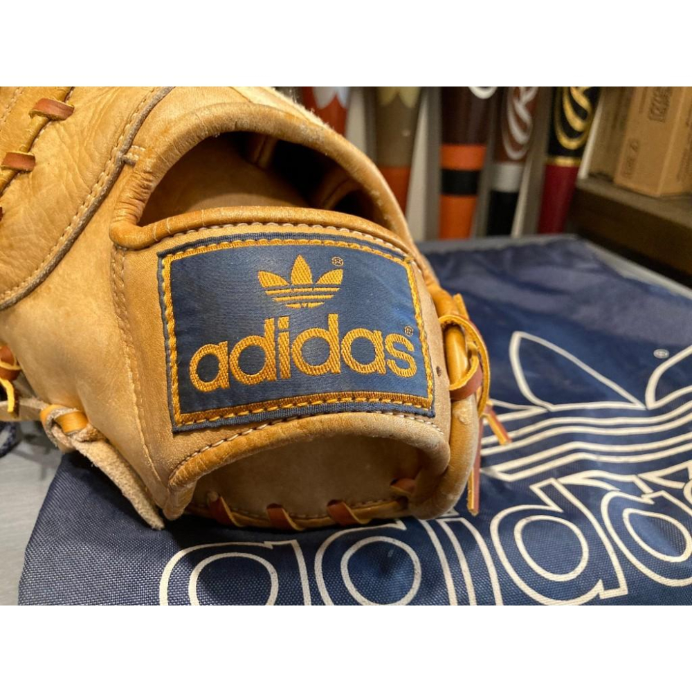 愛迪達 三葉草 棒壘 一壘手套 日本製 左投 (反手 棒球 壘球 adidas Originals 兼松江商)-細節圖2