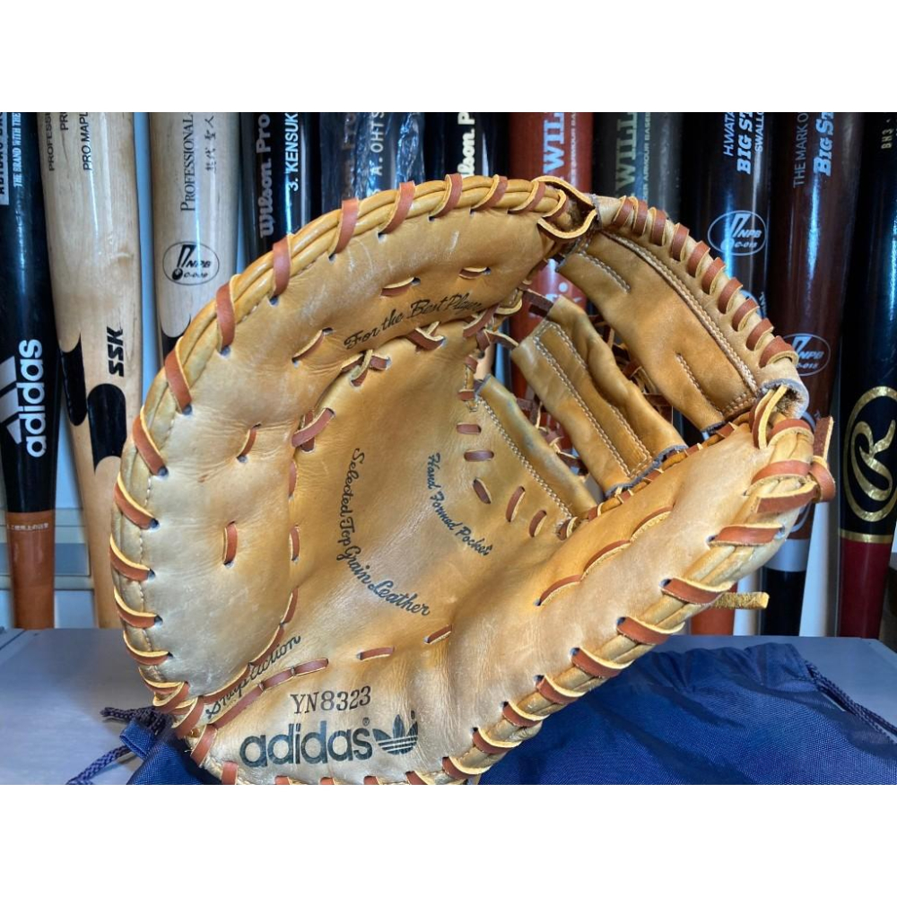 愛迪達 三葉草 棒壘 一壘手套 日本製 左投 (反手 棒球 壘球 adidas Originals 兼松江商)-細節圖7