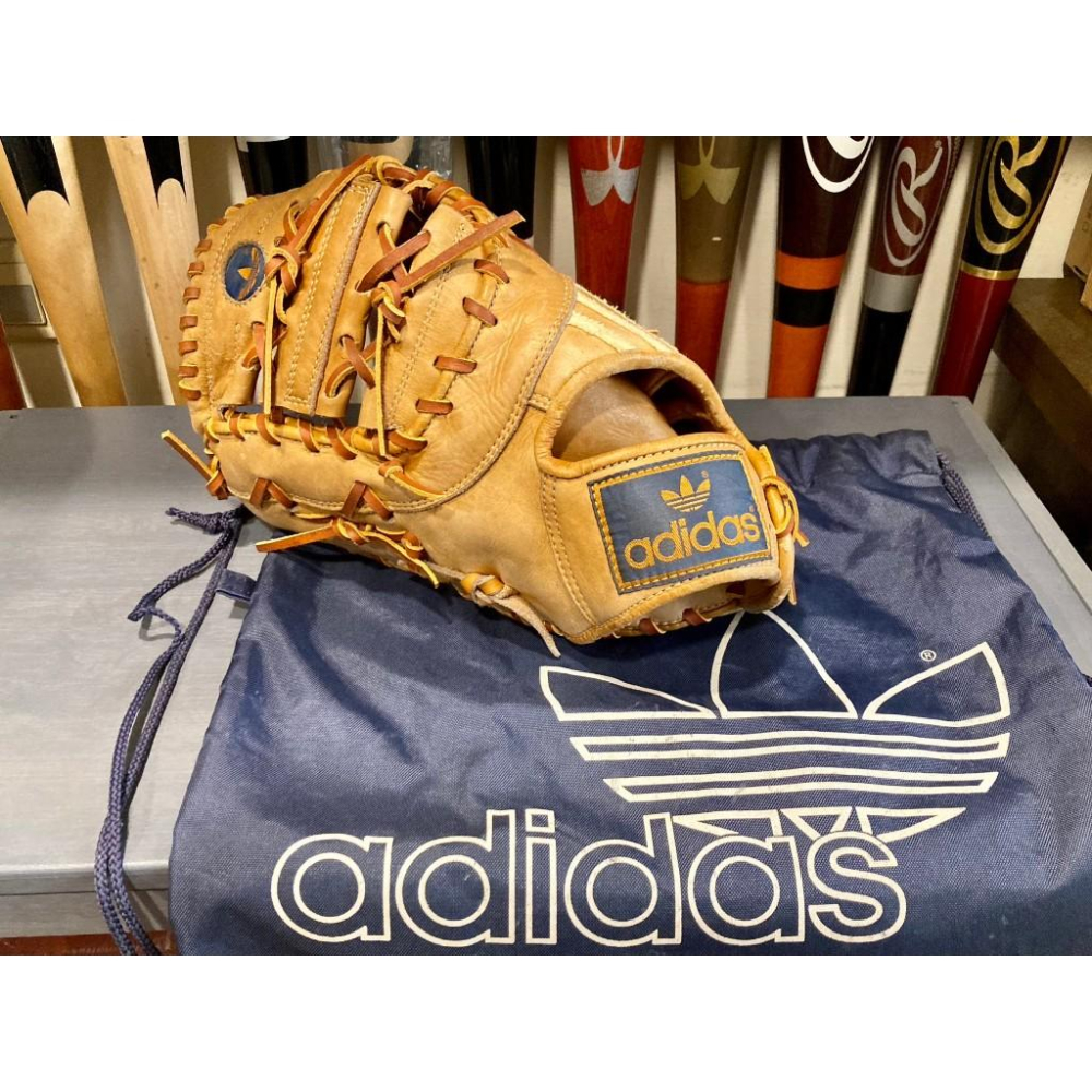 愛迪達 三葉草 棒壘 一壘手套 日本製 左投 (反手 棒球 壘球 adidas Originals 兼松江商)-細節圖9
