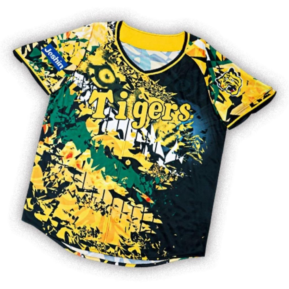 日本職棒 阪神虎 2022 虎之夏 叢林 主題球衣 L (罩衫 日職 NPB 棒球 壘球 棒壘 應援)-細節圖4