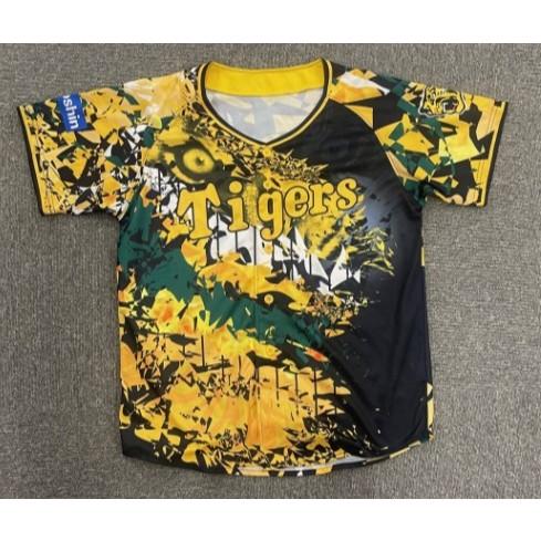 日本職棒 阪神虎 2022 虎之夏 叢林 主題球衣 L (罩衫 日職 NPB 棒球 壘球 棒壘 應援)-細節圖6